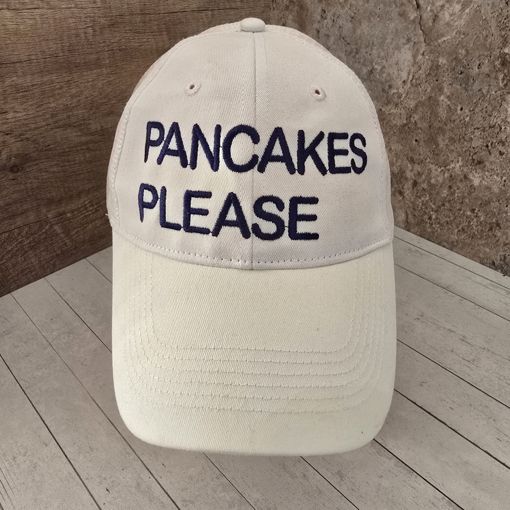 Big X Pancakes Please Humorous Mesh Back Snapback Adjustable Hat